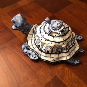 Ceramic Turtle Candy Dish